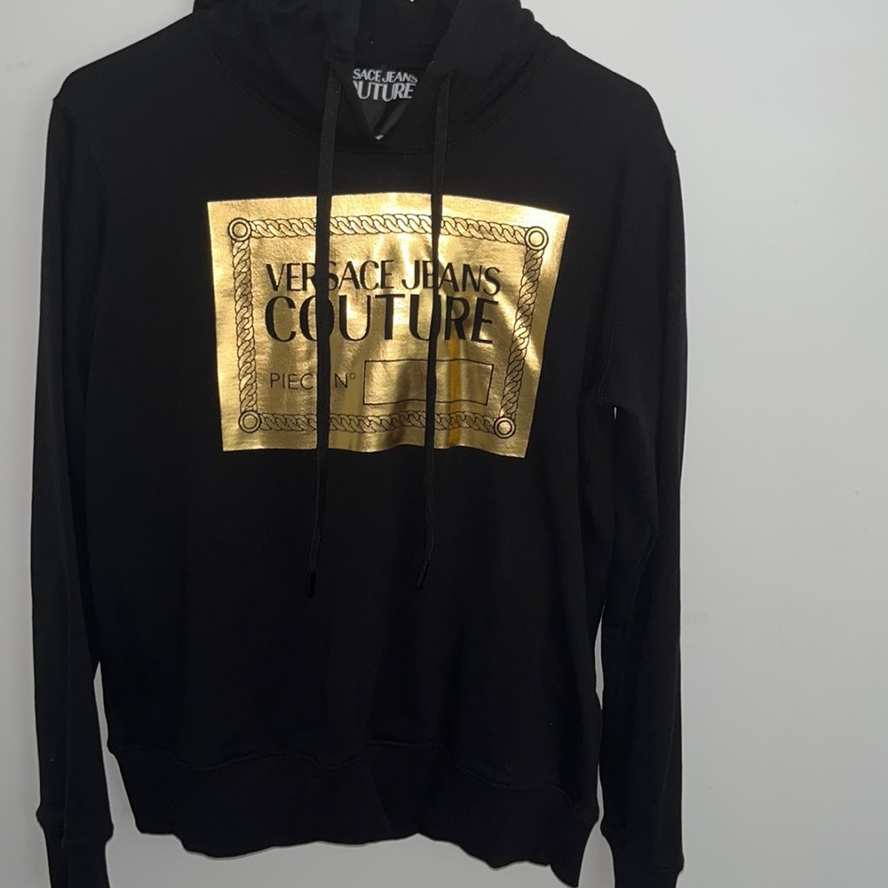 Versace Jeans Couture
logo-print detail hoodie